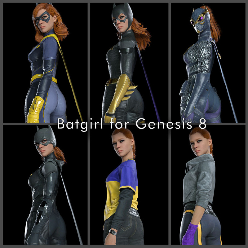Gotham Knights Batgirl for DAZ Genesis 8 Female Gotham Knights Batgirl for DAZ Genesis 8 Female