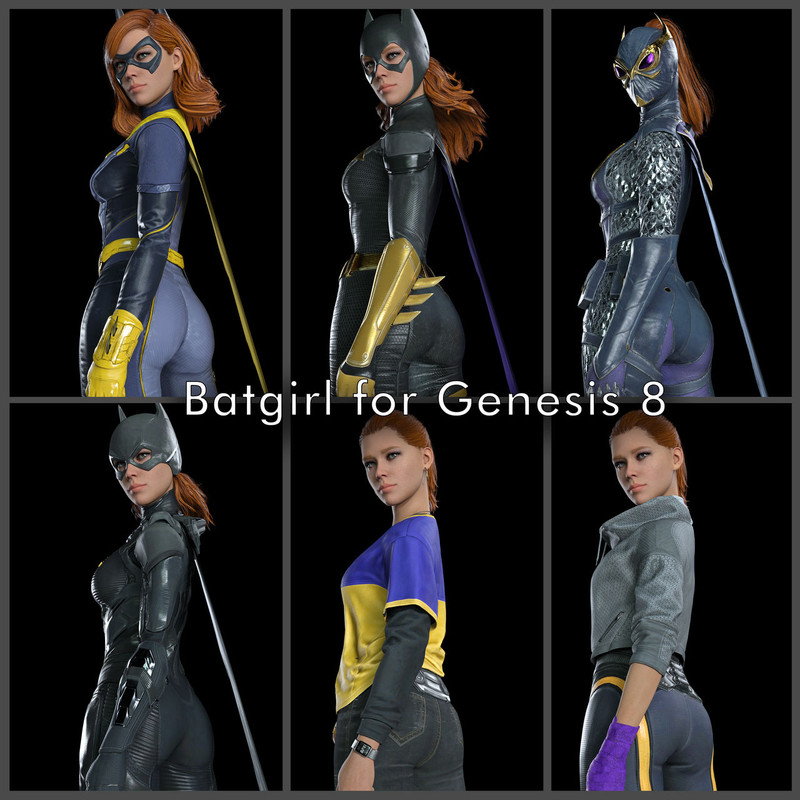 Gotham Knights Batgirl for DAZ Genesis 8 Female