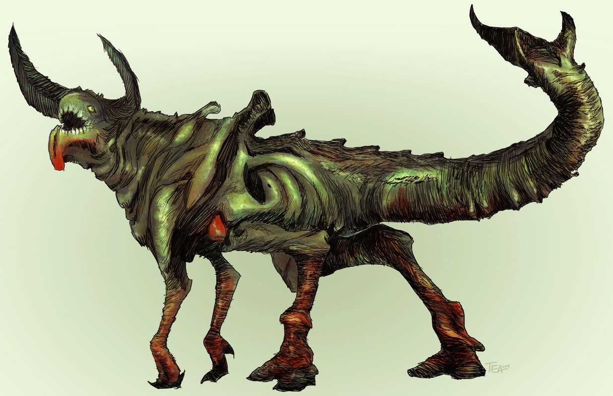 art of the kaiju Kaiceph.