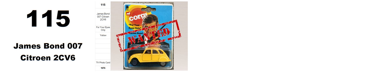 0115 Juniors-115-James Bond 007 Citroen 2CV6