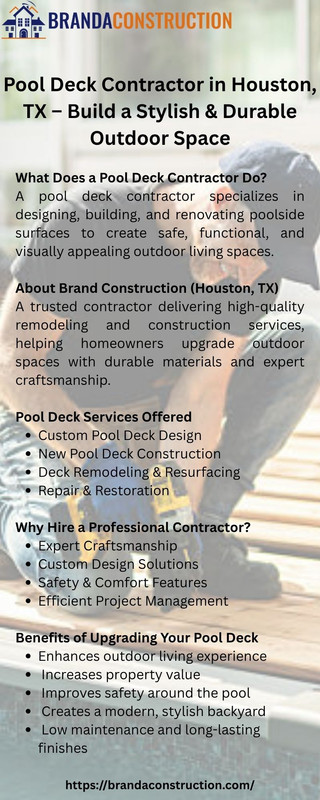 Enhance Your Backyard with Houston s Leading Pool Deck Contractor