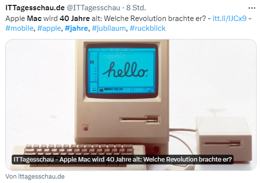 Erster Macintosh