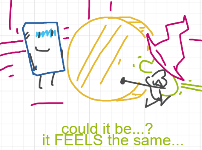 A panel from The Prime Number Few, episode eight of the Board Boards object show by Furretwalk/WalkingFurret.