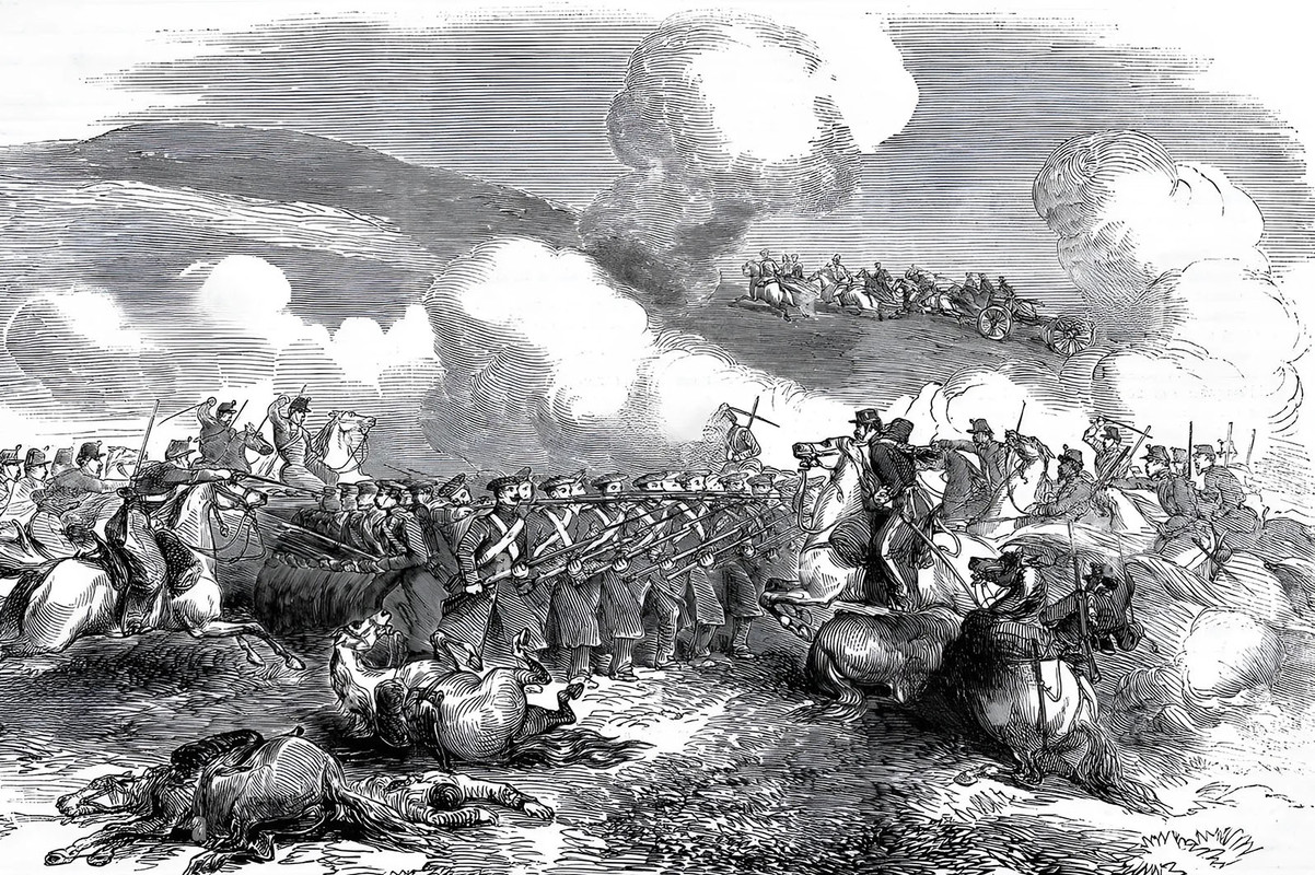 Crimea,Balaclava,Carga de los Chasseurs D'Afrique, caballería francesa, batalla de Balaclava. Guerra