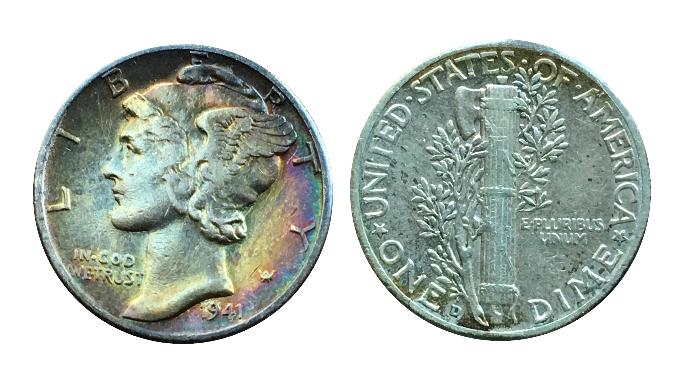 1941D dime SS gift 2018