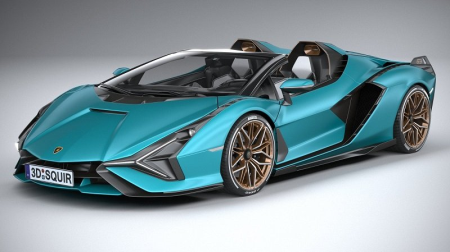 Lamborghini Sian Roadster 2021 3D Model