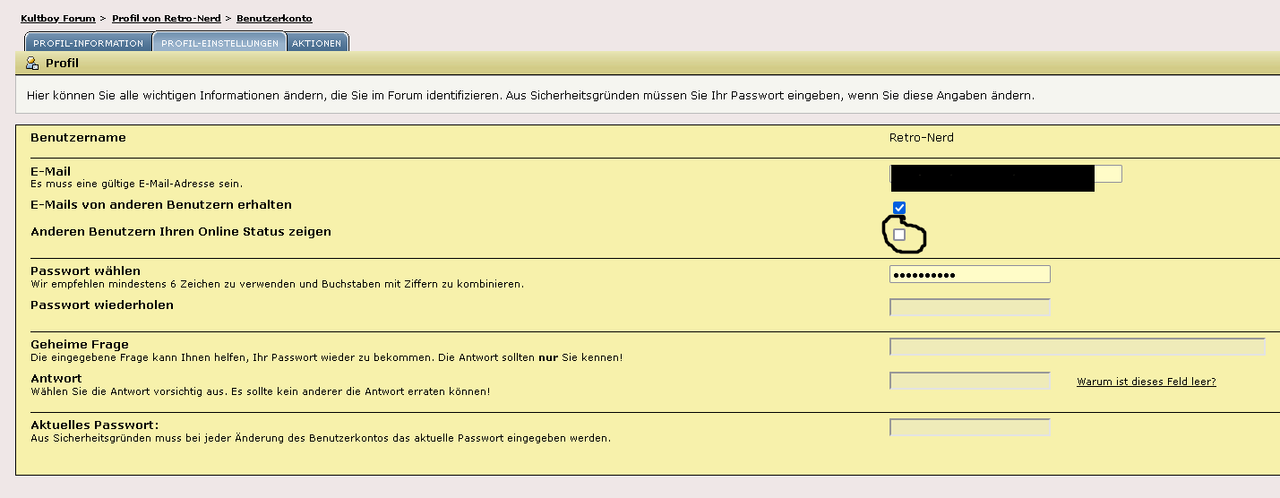 Kultboy Online Status verbergen_1