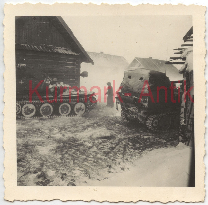 Foto Wehrmacht Panzer Jäger Marder Russland Front Winter combat