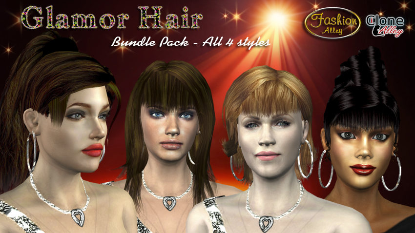 iClone Accessories Pack - Glamor Hair Bundle