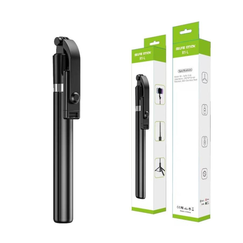 R1L3-In-1 Wireless Bluetooth Remote Selfie Stick With Tripod
