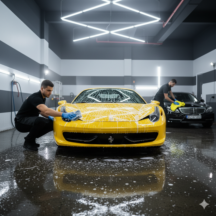 Premium hand car wash near 60652 Chicago — controlled process with forced-air drying