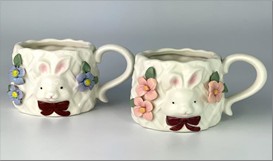 Кружка Кролик і квіти 330мл