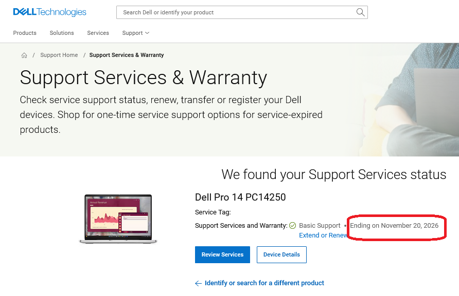 Screenshot 2026 02 06 at 09 21 50 Support Services Warranty Dell US