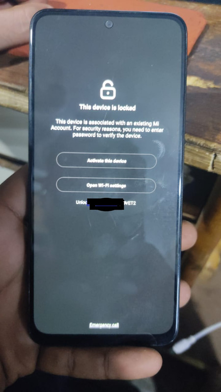 This device is associated with an existing mi account for security reasons sales