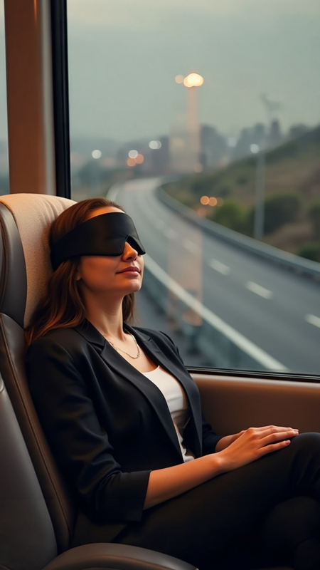 Viagem de autocarro ou comboio