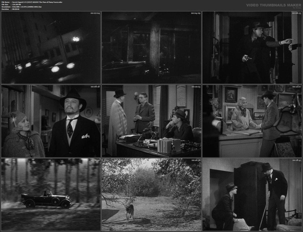Secret Agent X-9 (1937) S01E03 The Man of Many Faces.mkv