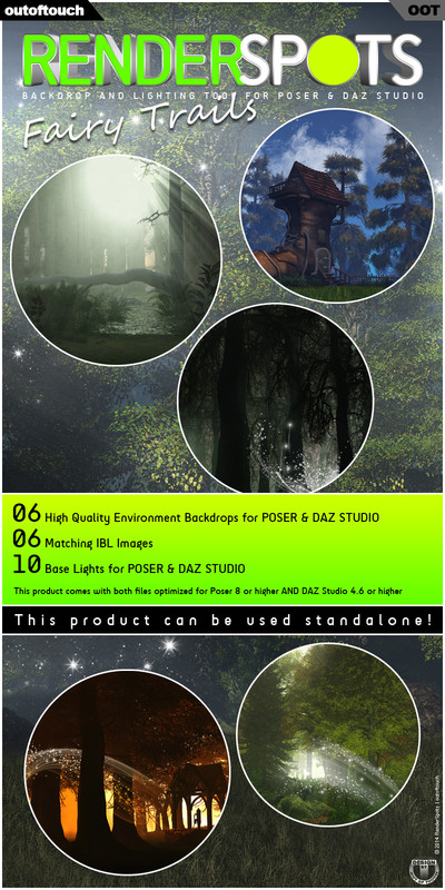 RenderSpots FairyTrails For Poser And DAZ Studio