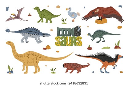 dinosaur-characters-isolated-cartoon-vector-260nw-2418632831