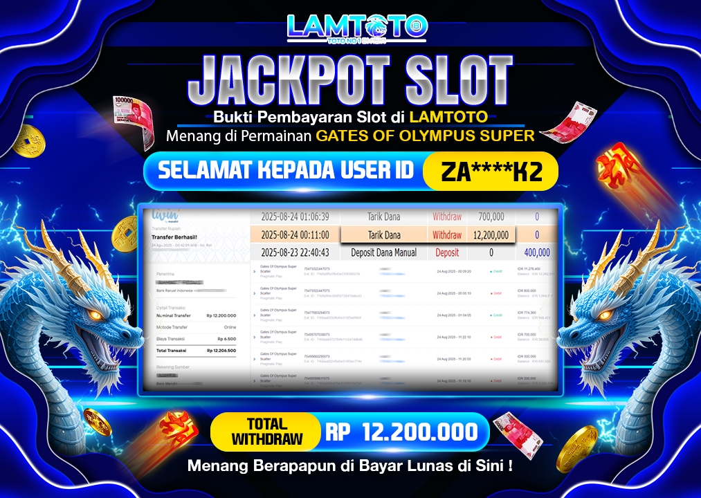 BUKTI JACKPOT LUNAS LAMTOTO