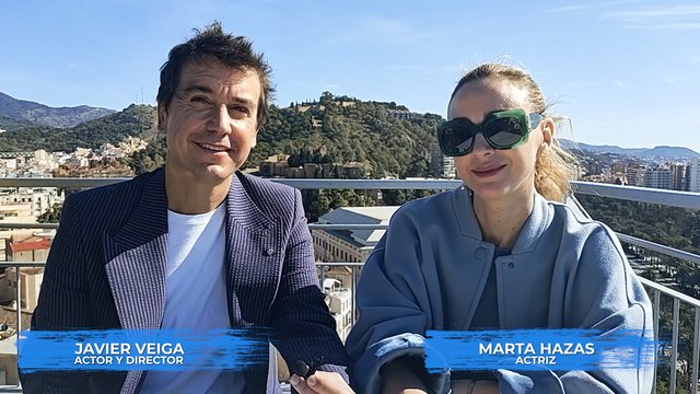 ENTREVISTA A JAVIER VEIGA Y MARTA HAZAS EN EL FESTIVAL DE CINE DE MÁLAGA DONDE PRESENTAN “AMIGOS HASTA LA MUERTE”