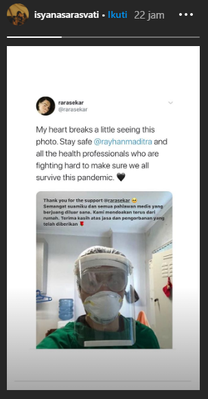 Postingan Isyana Sarasvati