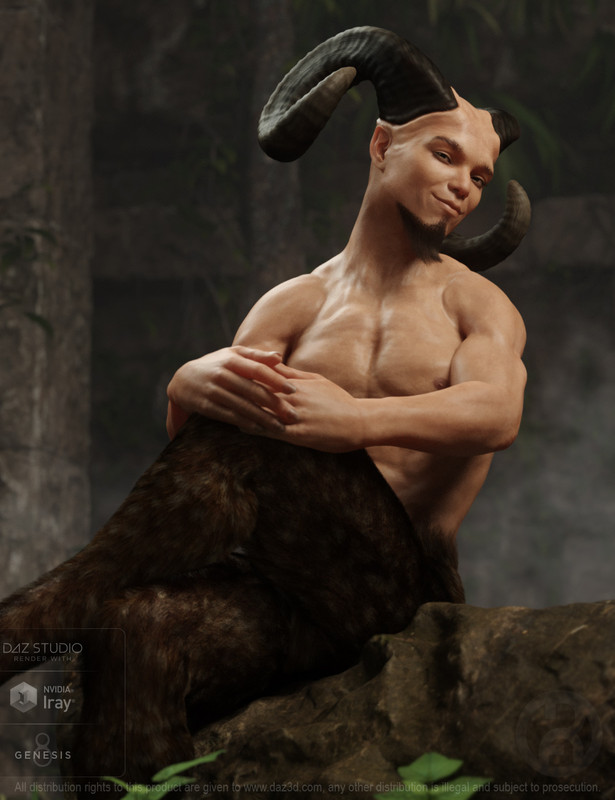 Satyr with dForce Hair for Genesis 8 Male