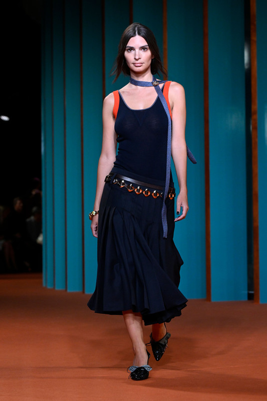 Emily Ratajkowski Sheer Tory Burch26NYFW218