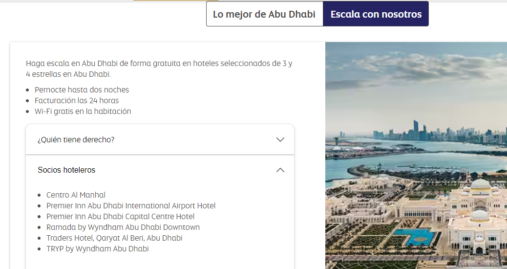 Escala en Abu Dhabi con Etihad Airways: hotel y bus gratuito - Foro Aviones, Aeropuertos y Aerolíneas