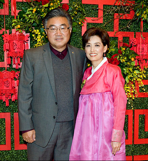 Young Kim with her husband Charles Kim