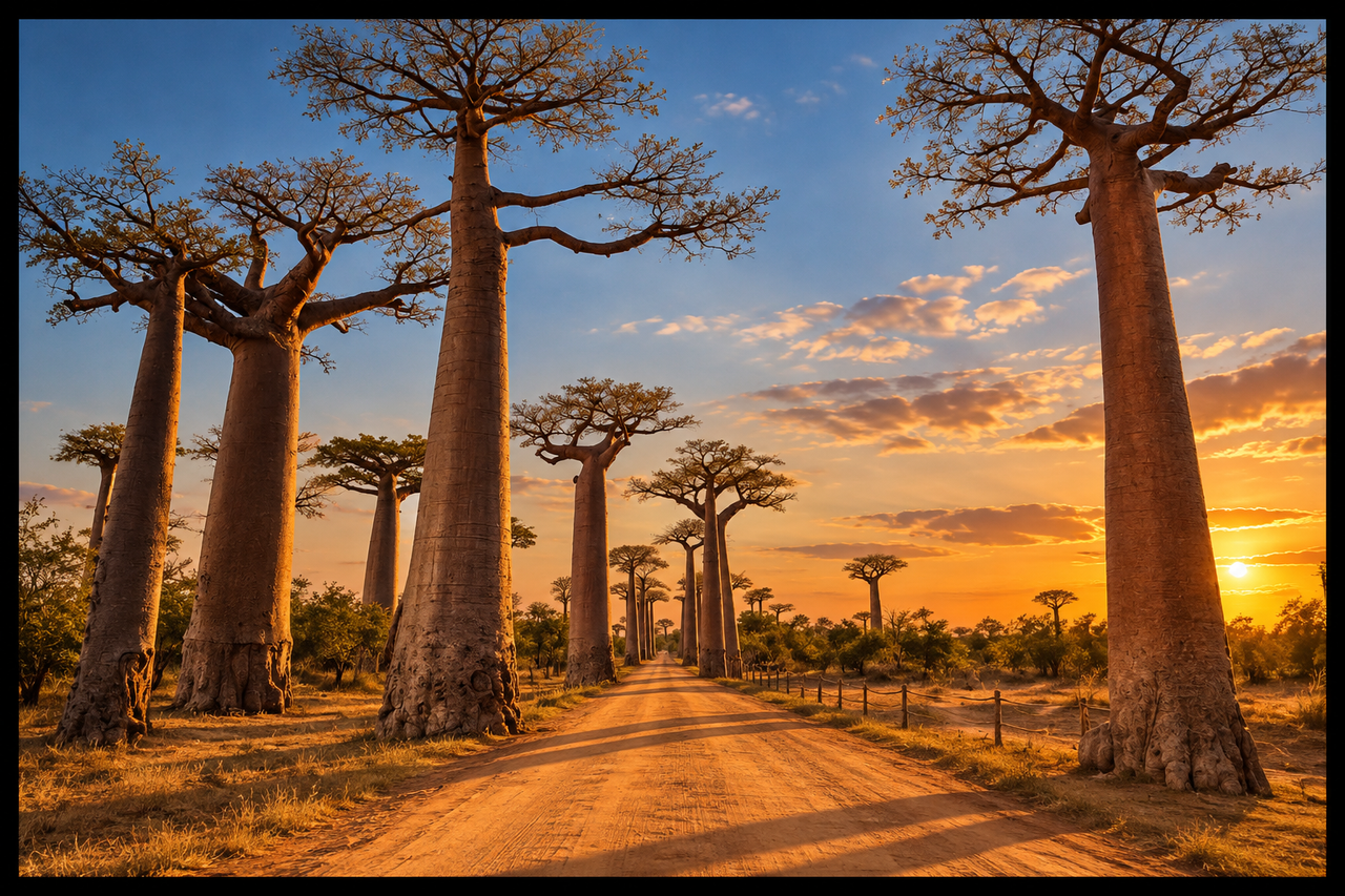 Route des baobabs, nord du Yomba