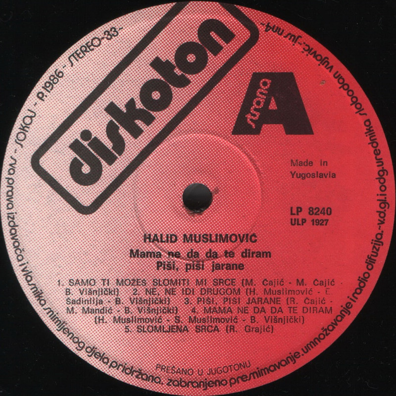 Halid Muslimovic 1986 sA