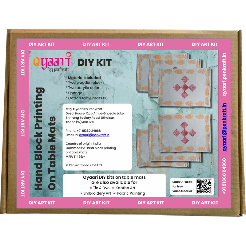 Block Printing DIY Kit - Table Mats
