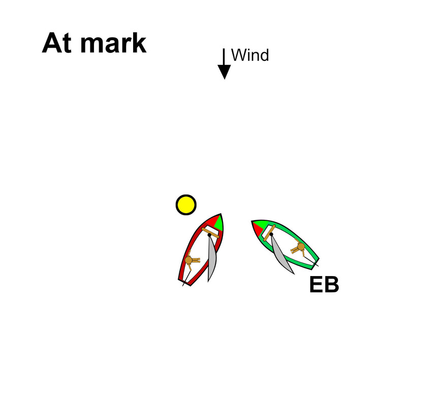 opposite tacks at mark