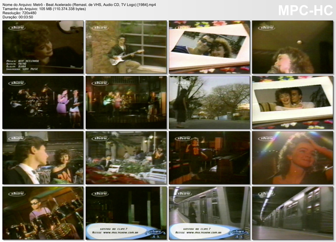 Metrô - Beat Acelerado (Remast. de VHS, Audio CD, TV Logo) [1984