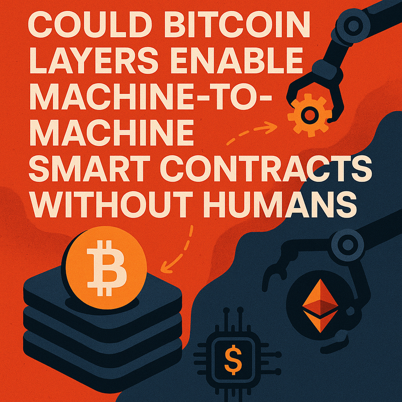 Could Bitcoin layers enable machine-to-machine smart contracts without humans