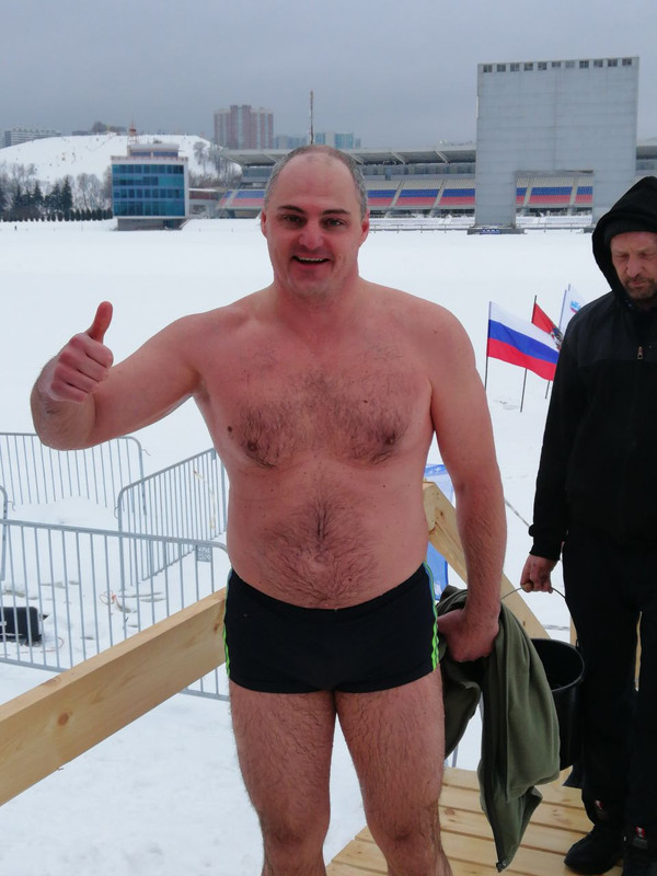 Алексей Карась после заплыва