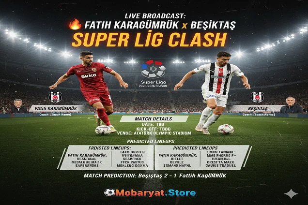 🔥 Fatih Karagümrük x Beşiktaş | Super Lig Clash