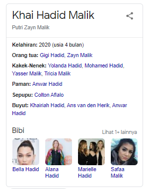 Tangkap layar pencarian di Google