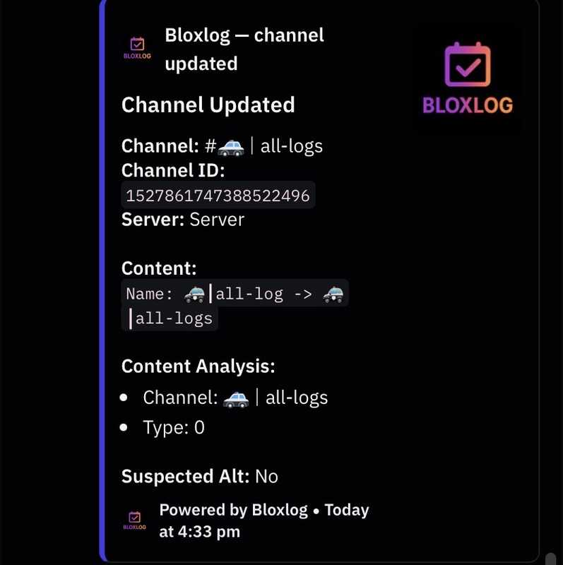 Log example