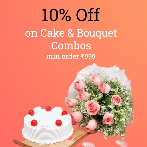 10% discount on all Cake, Bouquet & Bucket Combos use code COMBO10