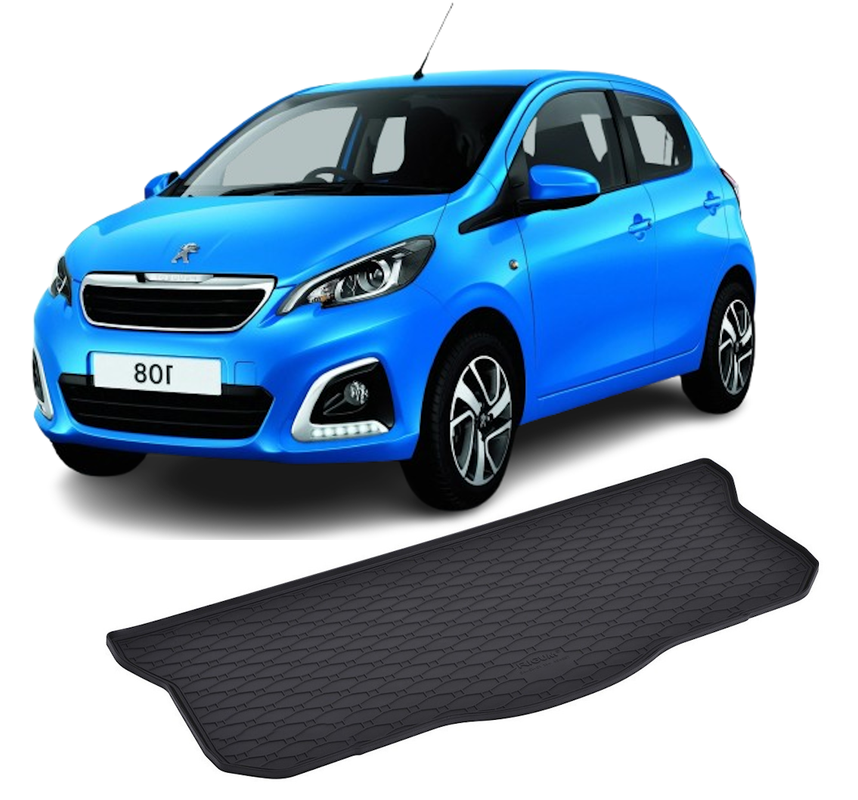 Tavita auto PEUGEOT 108 2014-2021, protectie portbagaj, Cri-Flo, din cauciuc 100%, compatibil cu autoturismul PEUGEOT 108