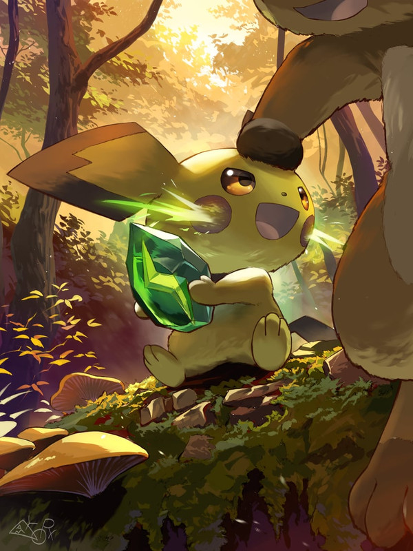 pichu-and-raichu-pokemon-drawn-by-hakken