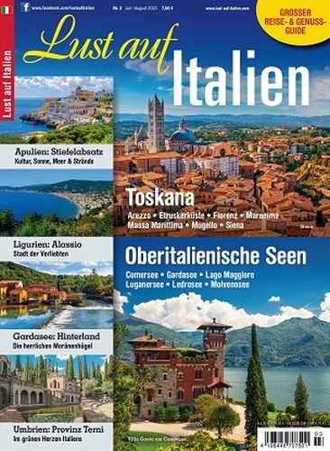 Cover: Lust auf Italien Magazin No 03 Juli-August 2023