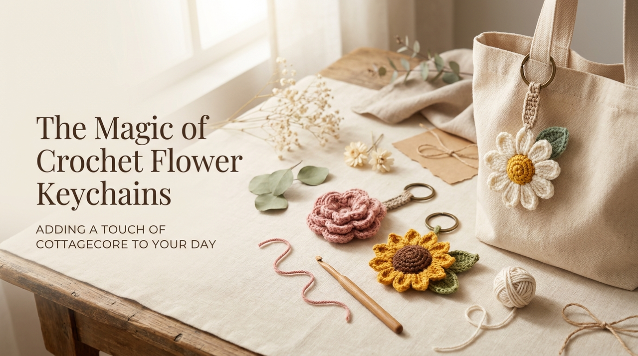 The Magic of Crochet Flower Keychains: Adding a Touch of Cottagecore to Your Day