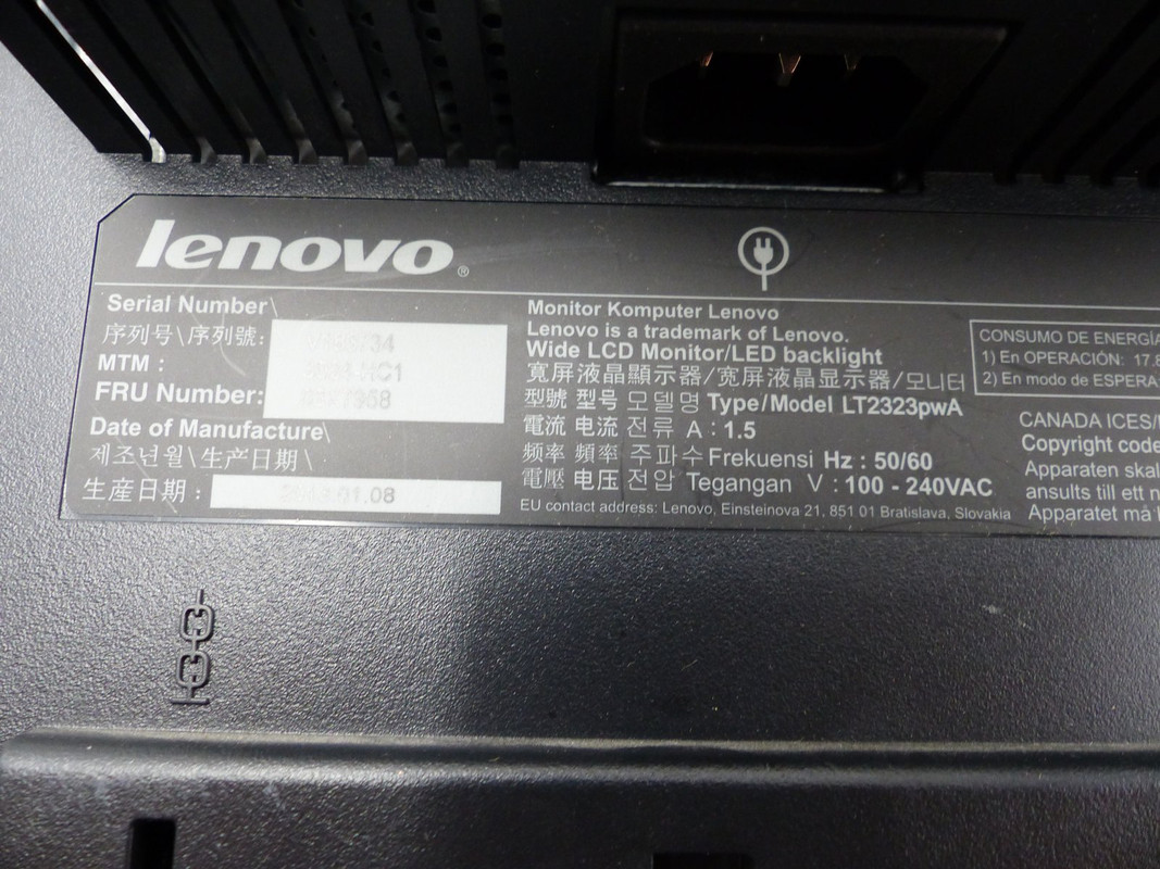 LENOVO LT2323P WIDE 23" WIDE LCD LED MONITOR