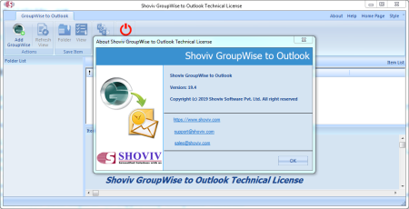 Shoviv Groupwise to Outlook Converter 19.4 (Technical License) Shoviv Groupwise to Outlook Converter 19.4 (Technical License)