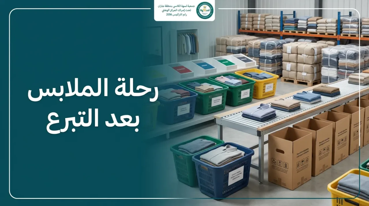 ماذا يحدث للملابس المتبرع بها