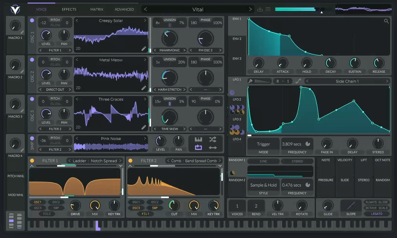 Vital Synth Interface