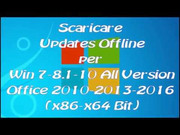 Scaricare Updates Offline per Win 7-8.1-10 & Office 2010-2013-20
