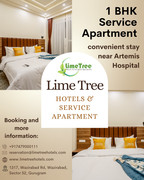 1bhk convenient stay near Artemis Hospital